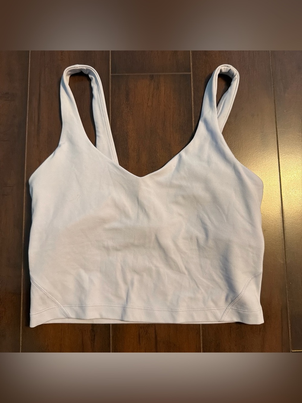 lululemon athletica Light Blue V-Neck Crop Tank